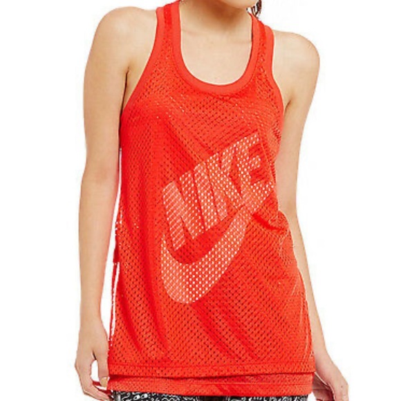 Nike Tops - Womens Nike Tank Top Sz Large Red/White, Jersey